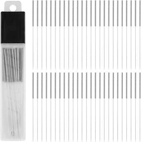 30 Pcs 3D Printer Nozzle Cleaning Kit, 0.4mm 3D Printing Nozzle Needles, Stainless Steel 3D Printer Nozzle Cleaning Needles, 3D Printer Cleaning Nozzle Cleaner Needles for 3d Printing Accessories