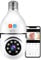 Light Bulb Security Camera, E27 WiFi Color TUYA 360 Degree Pan/Tilt Panoramic IP Camera, 5GHz 1080P Smart Home Surveillance Kids Cam with Motion Detection Alarm Night Vision Two Way Talk Indoor Pet