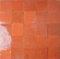0,05m² marokkanische Zellige Fliesen - Wandfliesen fugenlos (orange)