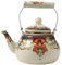CAKEEYUM Email Teekessel Blumenteekessel Keramik Teekessel Vintage