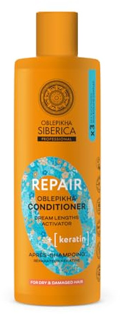 Natura Siberica Regenerierender Conditioner mit Keratin, Flüssig, Naturally, orange