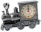 Zerodeko Nachtlicht Uhr Cooles Zugmodell Reisewecker antike Zuguhr lauter Wecker Zug Wecker Retro-Tischuhr alte Modellautos Zug Figur - Lokomotiven - Tischuhr Retro-Wecker Lokomotive Wecker