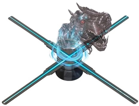 Ventilatore con ologramma 3D Macchina Pubblicitaria A Ventaglio Olografica 3D 244-722 LED Insegna Al Neon Smart HD Player Supporto Immagine Video Logo Luce Olografica per insegne di negozi aziendali,