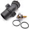 HAOTOM Termostato de refrigerante con carcasa de brida Para Mercedes-Benz Clase C W203 W204 C 180 200 230 CLC CL203 CLK200 Clase E W211 E200 SLK R171 SLK200 Sprinter 906 A2712000015 A2712001256