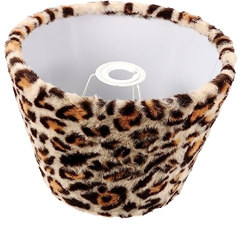 IWOWHERO Lampenschirm Aus Weichem Konischer Lampenschirm Leopardenmuster Für Tischlampen Und Innenbeleuchtung Leichtes Zubehör Für Wohnzimmer Und Schlafzimmer