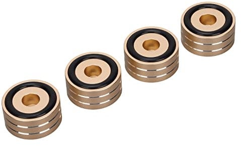 4PCS SP4010 Lautsprecher -Isolation Spike Stand Foot Absorbing Vibration Set für Stereo -Bildgebung, Turntables CD/DVD -Player (Gold)