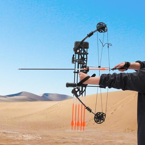 Compound Bow Bogenschießen Pfeil Bogenset Bogen Sportbogen Jagd für Erwachsene Einstellbares für Jagd Training und Zielübungen