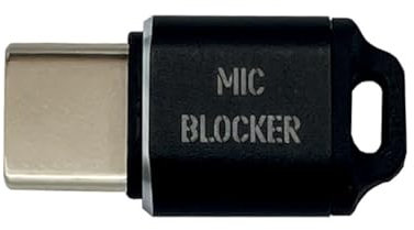 Fangxuee MIC Blocker Microphone Sound Security Guard for Any USB C Devices Laptop Smartphone Tablet Black