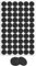 60 Stück Filzgleiter Selbstklebend Schwarz Ø15 mm, Filzgleiter für Stühle, Chair Leg Floor Protectors, Filz für Stühle, Möbelgleiter für Schwere Möbel