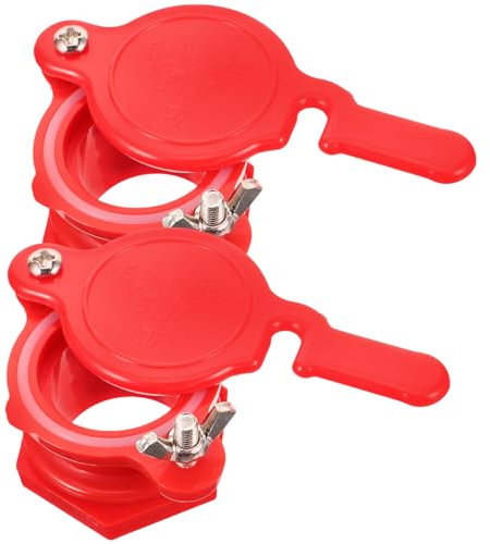 Toddmomy 2 Stück Honigtrennung Und Honigaufnahmemund Für Bienen Manuelle Honigschleuder Honigextraktionsgerät Mannaul Honigschleuder Honigschleuderteile Honigtor Abs Kunststoff Rot