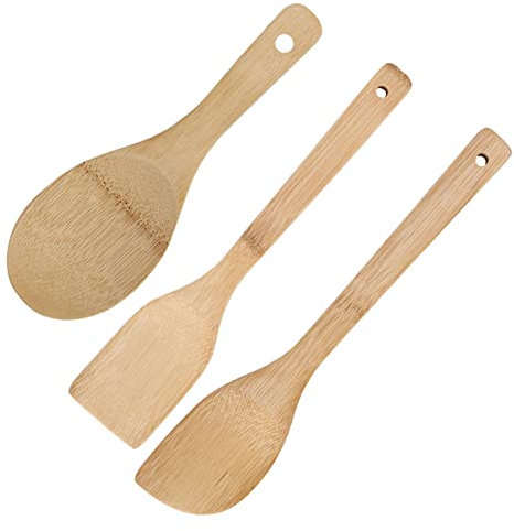 Non-Stick Pot Spatula Cooking Spoon Set Cooker Indian Vent Weight (Khaki One Size)