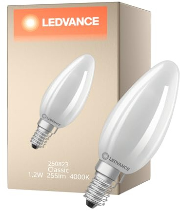 Ledvance LED-Kerzenlampe E14 840, frosted LEDCl #4099854282638