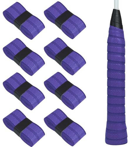 Bcautay 8 Stück Griffband Tennisschläger, Rutschfestes Griffband Badmintonschläger für TennisschläGer Badminton SchläGer Golfstange Squash Schläger