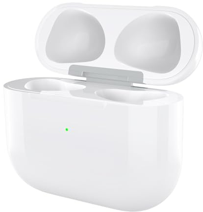 Custodia di ricarica wireless compatibile con AirPods di terza generazione, custodie di ricarica AirPod di terza generazione, ricambio con pulsante di sincronizzazione accoppiamento Bluetooth (solo