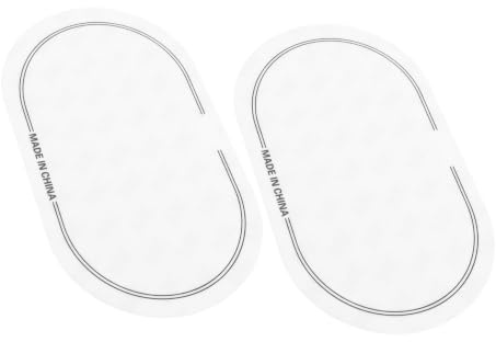 COLLBATH Trommelfellschutz Aufkleber 2 Stück Doppelschicht Patches 6.14X3.54 Zoll für Bassdrum Doppelpedal Schlagzeugzubehör mit Hoher Haltbarkeit für Schlagzeuger