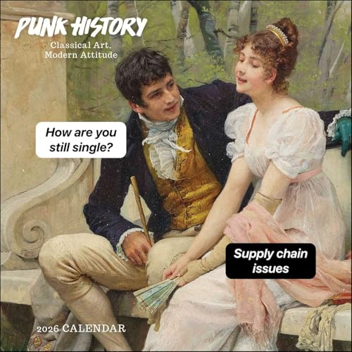 Punk History 2026 Wall Calendar: Classical Art, Modern Attitude