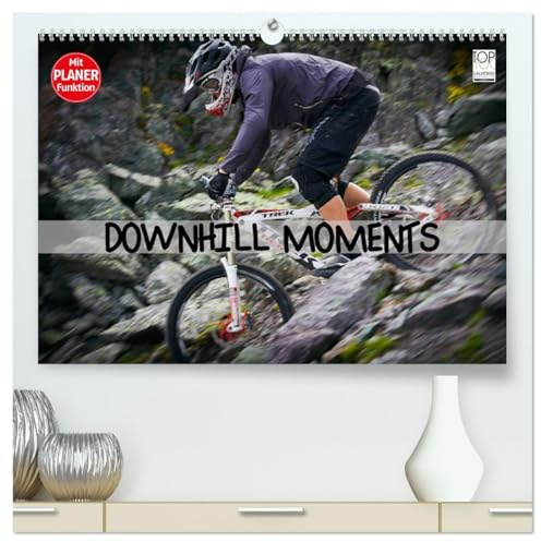 Downhill Moments (hochwertiger Premium Wandkalender 2026 DIN A2 quer), Kunstdruck in Hochglanz: Downhill...Bergabfahrt extrem (CALVENDO Sport)