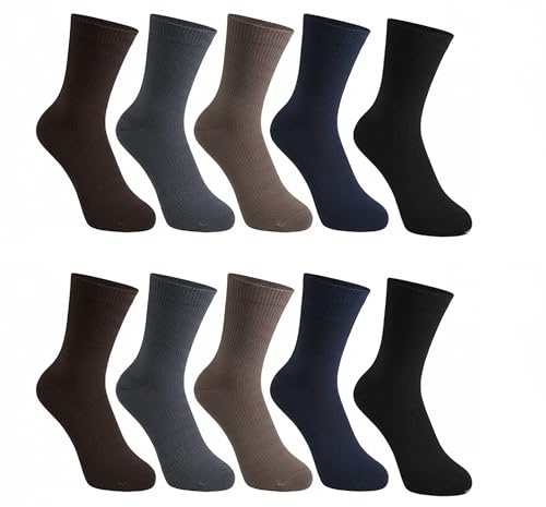 Cocain underwear 10 | 20 | 30 | 50 | 100 Paar Markensocke ohne einschneidenden Gummi edle Unifarben für Diabetiker geeignete Gesundheitssocken 100% Baumwolle Damen-& Herrengrößen
