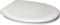 Euroshowers White One Seat Soft Close Toilet Seat with Top Fix/Blind Hole Fittings and ONE Button Quick Release