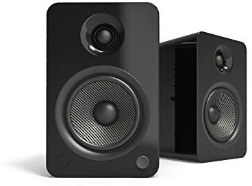 Kanto YU6 Powered Speakers with Bluetooth and Phono Preamp | Gloss Black | Pair
