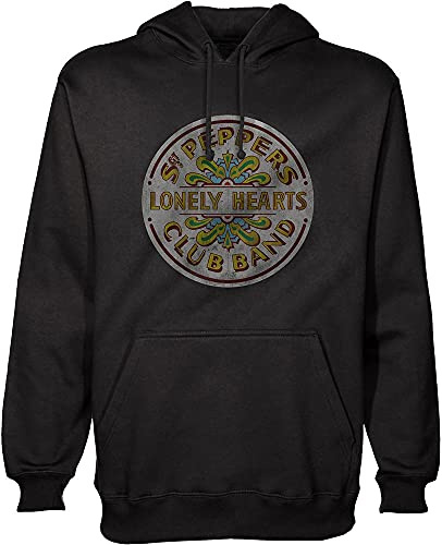 Felpa # L Black Unisex # Sgt Pepper