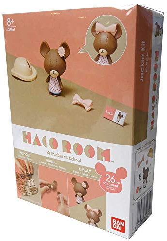 Bandai – Haco Room – Set für Jackie – 26 Teile zum Zusammenbauen – Puppe Jackie und Accessoires – Mini-Spielwelt – Bauspielset – 35461