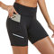 adorence Radlerhose Damen Kurz mit Tasche - Vielseitige Biker Shorts - Gym Shorts & Leggings Damen Kurz - Perfekte Sport Short Damen für Fitnessstudio und Alltag-Schwarz,M
