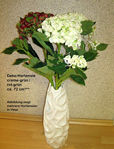 schenken und wohnen Deko-Hortensie Creme-grün ca. 72 cm