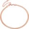 Collier Ras de Cou Femme Or Rose,Bijoux Choker Fantaisie Chaîne Courte Maille Serpent 5mm Acier Inoxydable,Colliers Ras du Cou Réglable 40cm