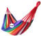 GOCAN Brazilian Single Hammock 1 Person Canvas 200X100cm Total Length 310cm Load 250kg Cotton Hammock for Patio Porch Garden Backyard Lounging Outdoor and Indoor (Full Color)