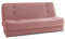 Schlafsofa Sena - Sofa mit Schlaffunktion, Velours Stoff, Bettsofa mit Bettkasten, Couch, Sofagarnitur, Couchgarnitur (Rose (Manila 09))