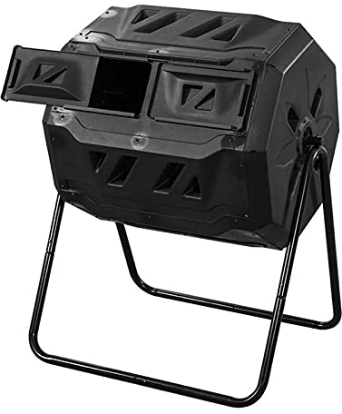 Dbtxwd Großer Kompostbehälter 160L Outdoor Tumbler Komposter Garten Tumbler Oder Rotating Kompost Tumbler Mit Schiebetür