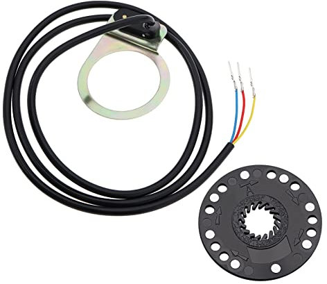 ECSiNG 8 Magnets Pulse Assist System Speed Sensor with 3Pin Male Connector 90cm Cable for Electric Bicycle E-bike E-Bike Mountain Bike PAS Electric Bikes Accessories