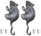 Sport Tent Animal Mouse Vintage Cast Iron Coat Hook Hanger Wall Mount Single for Hanging Coat Key Hat Set of 2