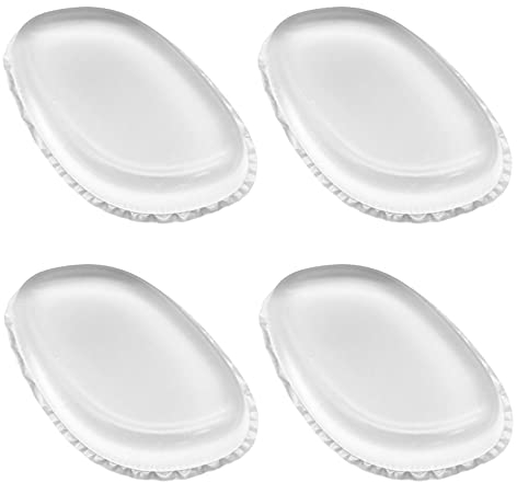 4 Pieces Silicone Makeup Sponge Silicone Makeup Blender Washable Premium Quality Gel Foundation Makeup and Puff for Liquid Primer Foundation Cream Contour or Concealer