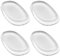 4 Pieces Silicone Makeup Sponge Silicone Makeup Blender Washable Premium Quality Gel Foundation Makeup and Puff for Liquid Primer Foundation Cream Contour or Concealer