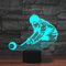 SUPERRUIDALONG 3D Play Billard Fernbedienung 16 Farben Nachtlichter Illusion Acryl LED Tisch Nachttisch Lampe Kinder Schlafzimmer Schreibtisch Dekor Geburtstag Geschenke Spielzeug für Kinder