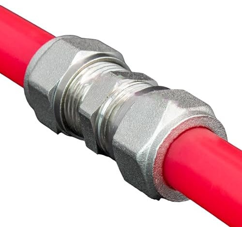 Kudos-Trading - Repair Coupling for Water Underfloor Heating Pipe 12mm Pipe Fixing Connector Repairing Pert-Al Pert and Pex 12mm x 1.6mm to 12mm x 1.6mm