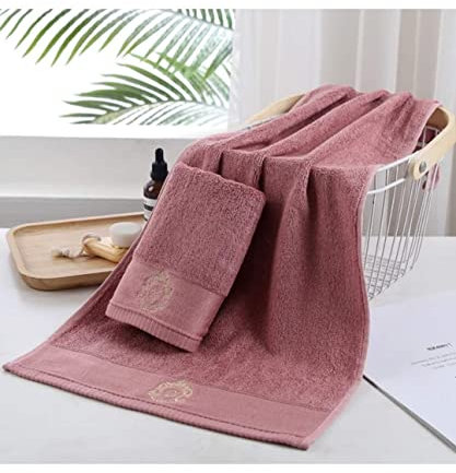 Grande serviette de bain en fibre de bambou, super douce, très absorbante et à séchage rapide, extra large et très douce pour une expérience de séchage luxueuse. (rose)