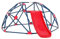 LIFEZEAL Klettergerüst mit Rutsche, Outdoor & Indoor Kletterturm, Kletterkuppel für Jungen & Mädchen, Domeclimber Metallklettergerüst ab 3 Jahren