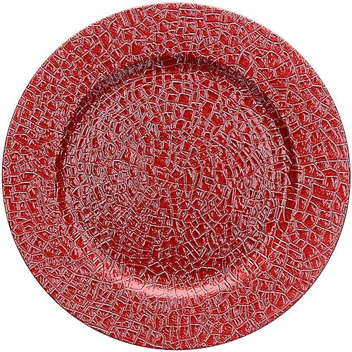 Tognana Chrome, sottopiatto 33 cm, Polipropilene, rosso