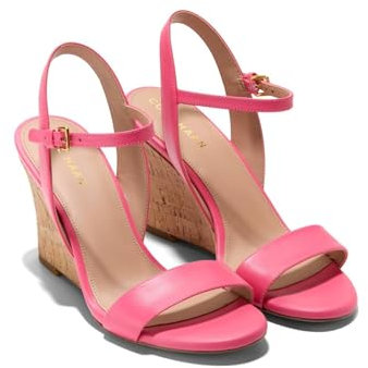 Cole Haan Women's Josie Wedge Sandal Pump, Camelia Rose Leather, 42 EU