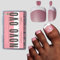 NOVO OVO Lot de 360 faux ongles à coller - Rose baies - Ongles artificiels pour orteils - En gel doux - 15 tailles
