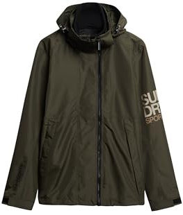 Superdry Veste coupe-vent pour homme, kaki, XL