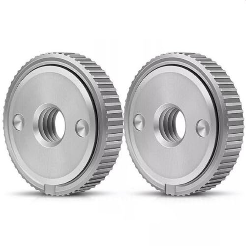 FiTspi 2Pcs Angle Grinder Pressure Plate, M14 Self Locking Pressure Plate, Replacement Quick Release Flange Nut for Milwaukee Dewalt Makita Angle Grinder