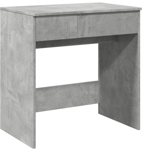 vidaXL Schminktisch mit Spiegel Betongrau 73x46,5x120 cm