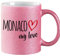 Huuraa gobelets à paillettes Monaco my love Tasse à café cadeau rose 330 ml Monaco my love souvenirs