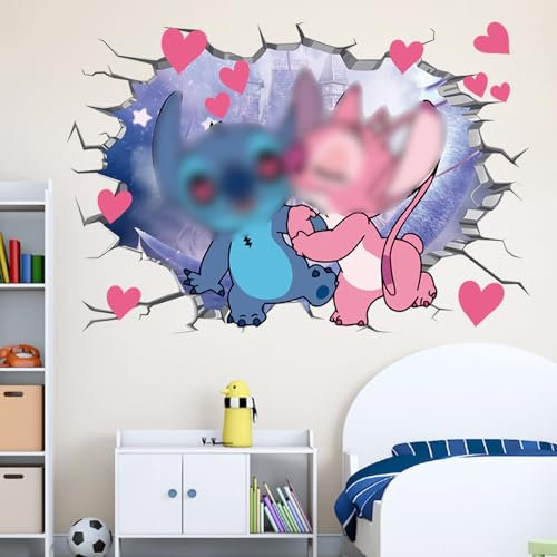 Sti-ch Wandaufkleber Aufkleber, Kinderzimmer Wandsticker Wohnzimmer Küche dekorative Wandaufkleber Cartoon Wandtattoo Kinderzimmer Babyzimmer Hause Wanddekoration