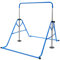 TouTToNG Gymnastik Turnreck Kinder Gymnastics Reck 45.27-61'' Höhenverstellbar Reckstange Trainingsstange Bar für Kindern Outdoor Heimtraining, Blau