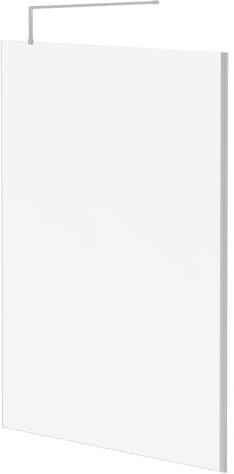 Wholesale Domestic Pacco 8mm Clear Glass Polished Chrome 1850mm x 1400mm Walk In Shower Screen including Wall Channel and Support Bar